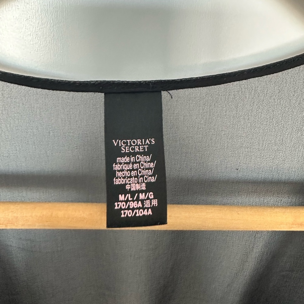 Victoria’s Secret Sheer Black Ruffle Robe - Picture 6 of 10